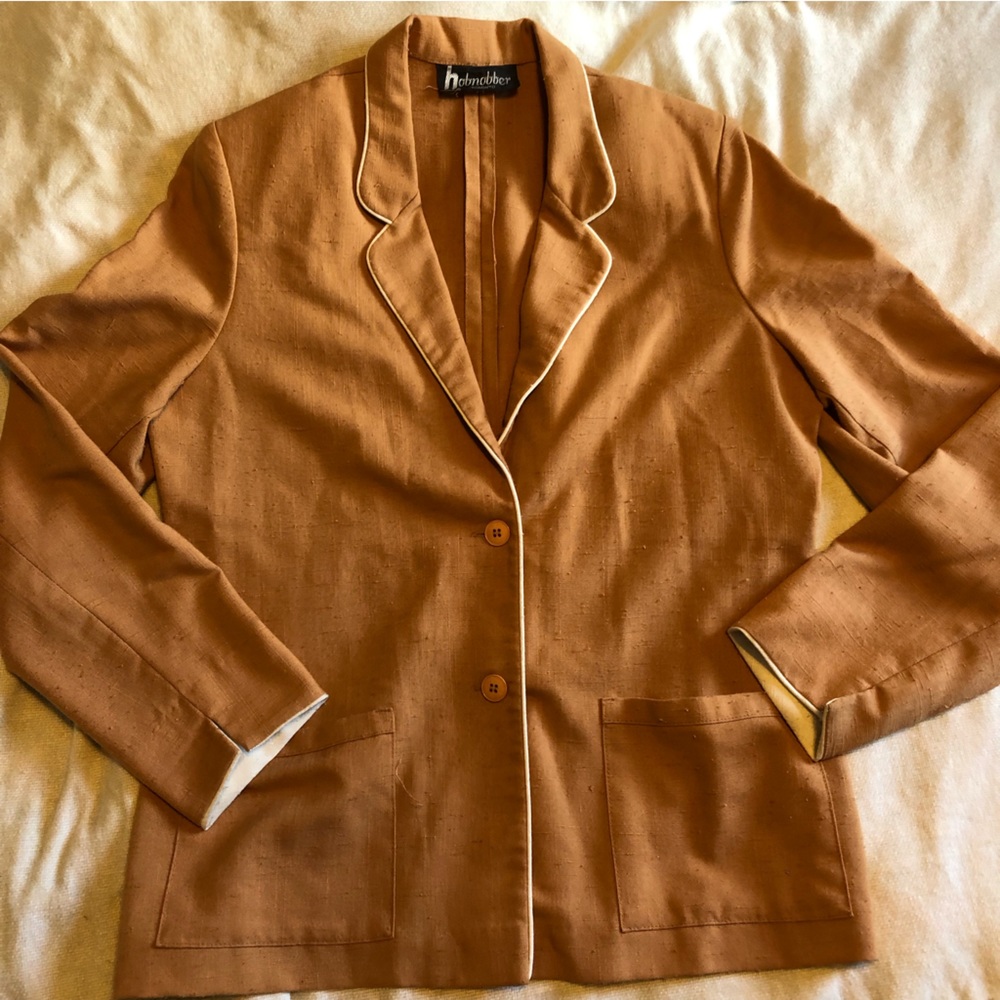 Vintage “Hobnobber Toronto” textured blazer